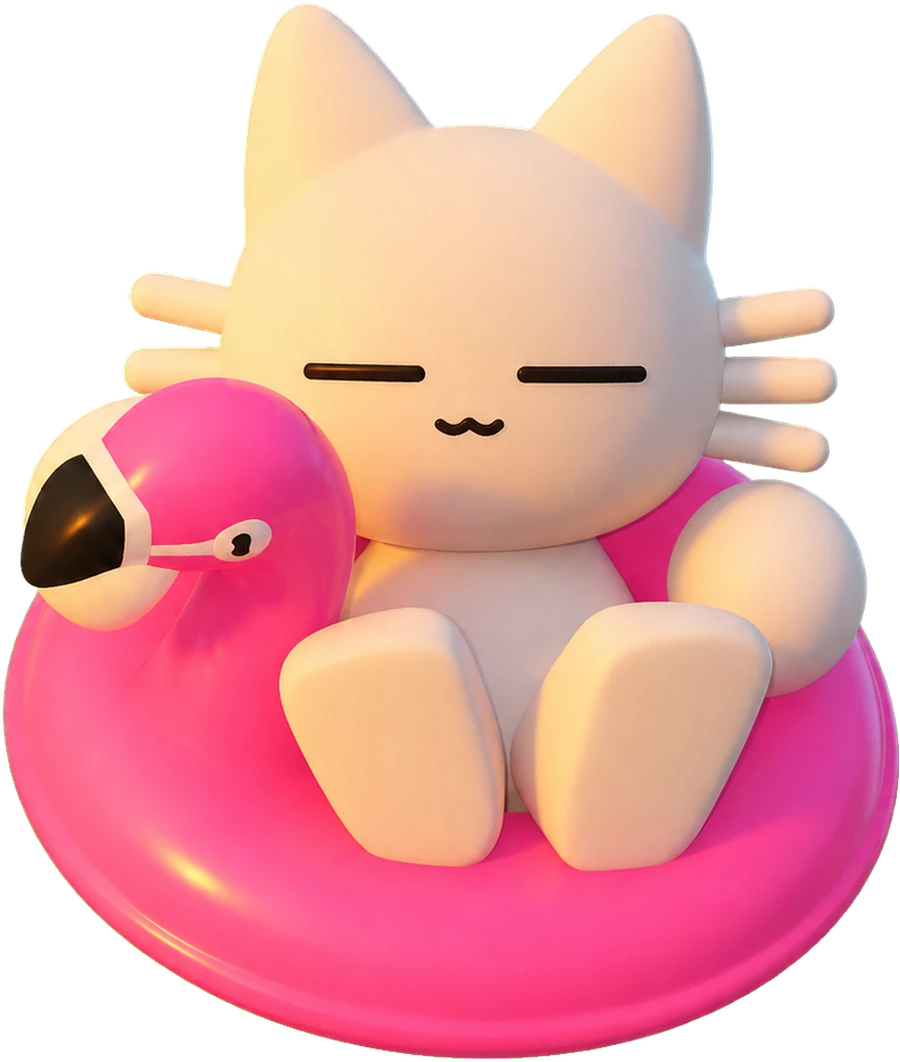 floaty at sunset